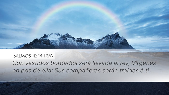 Salmos 45:14 RVA Bible Verse Image
