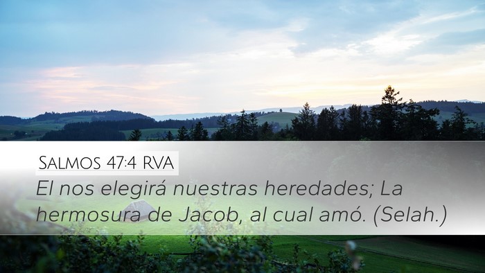 Salmos 47:4 RVA Bible Verse Image