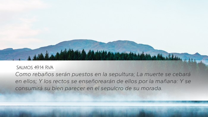 Salmos 49:14 RVA Bible Verse Image