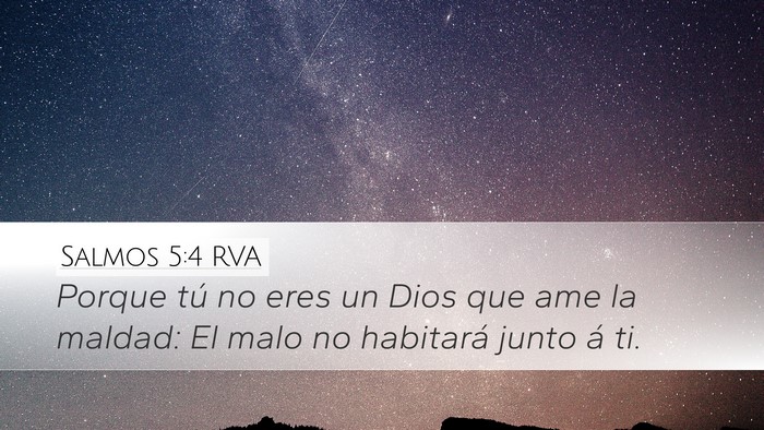Salmos 5:4 RVA Bible Verse Image
