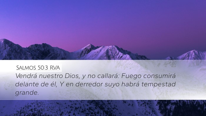 Salmos 50:3 RVA Bible Verse Image