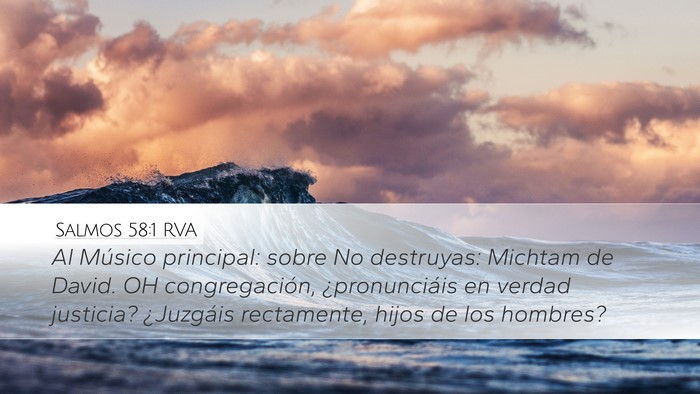 Salmos 58:1 RVA Bible Verse Image