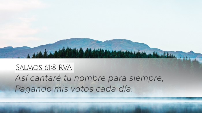 Salmos 61:8 RVA Bible Verse Image