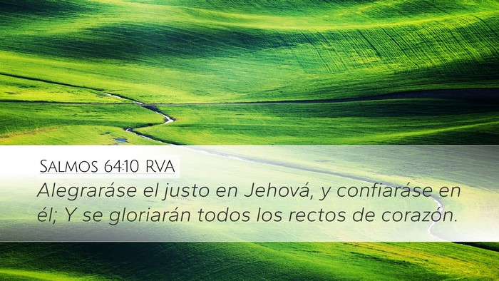 Salmos 64:10 RVA Bible Verse Image