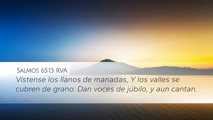 Salmos 65:13 RVA Bible Verse Image