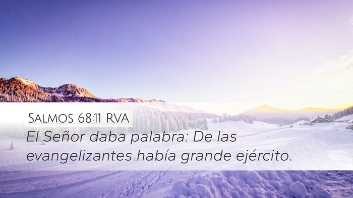 Salmos 68:11 RVA Bible Verse Image