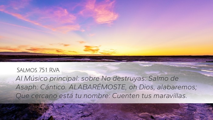 Salmos 75:1 RVA Bible Verse Image