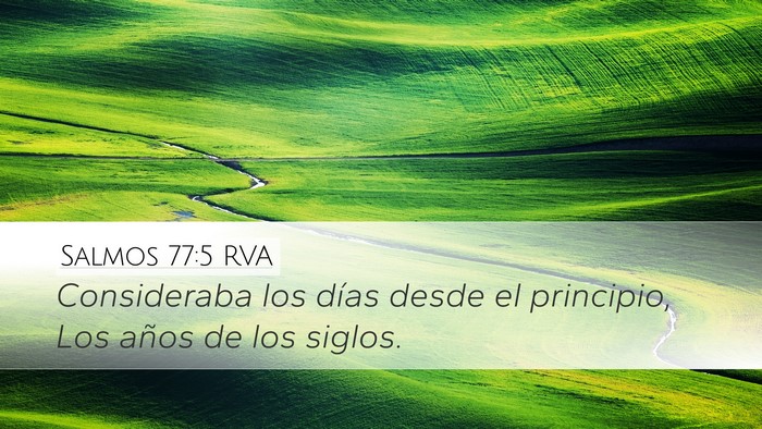 Salmos 77:5 RVA Bible Verse Image