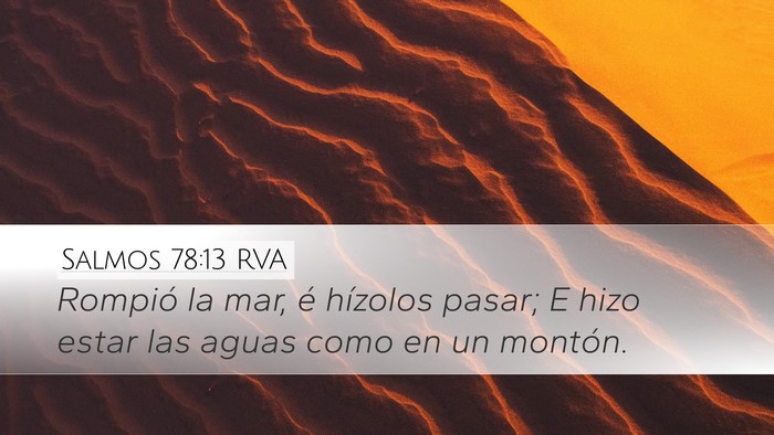 Salmos 78:13 RVA Bible Verse Image