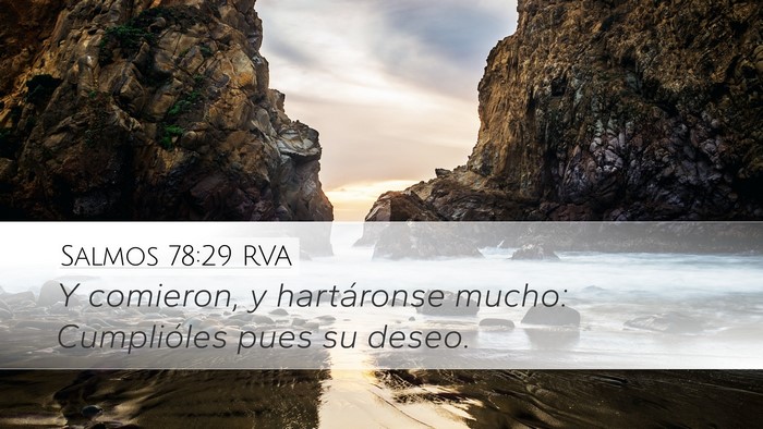 Salmos 78:29 RVA Bible Verse Image