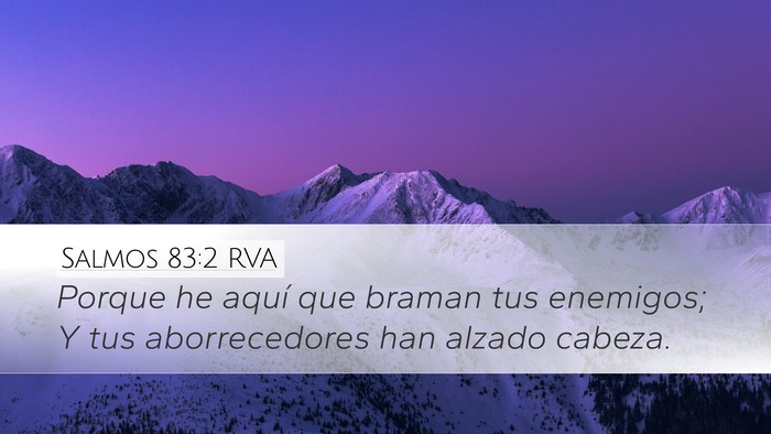 Salmos 83:2 RVA Bible Verse Image
