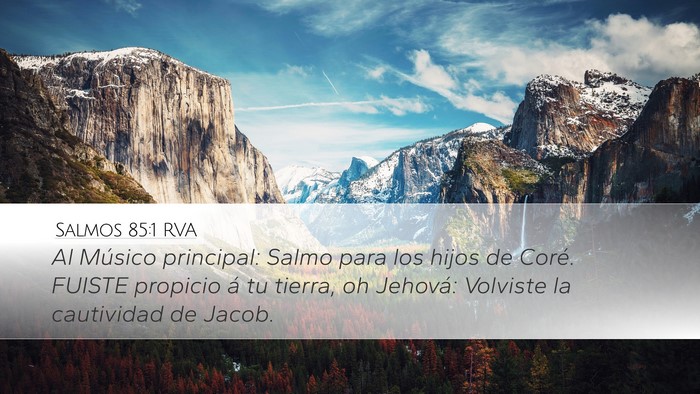 Salmos 85:1 RVA Bible Verse Image