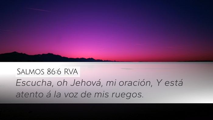 Salmos 86:6 RVA Bible Verse Image