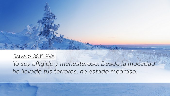 Salmos 88:15 RVA Bible Verse Image