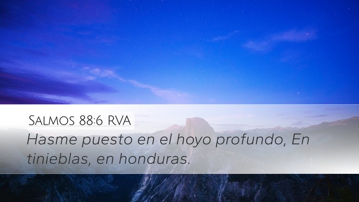 Salmos 88:6 RVA Bible Verse Image