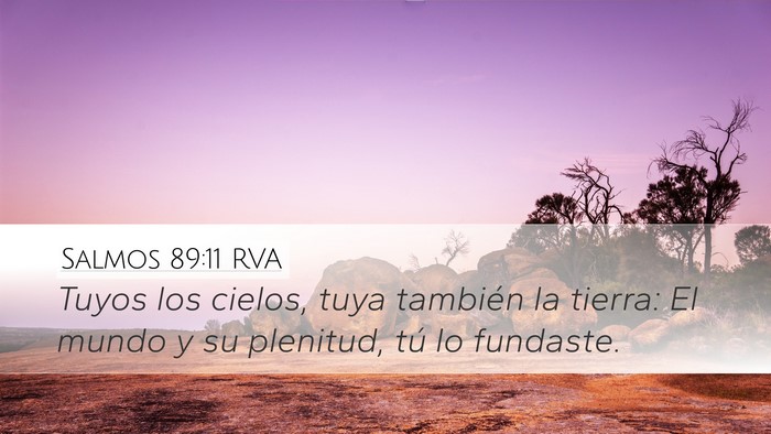 Salmos 89:11 RVA Bible Verse Image