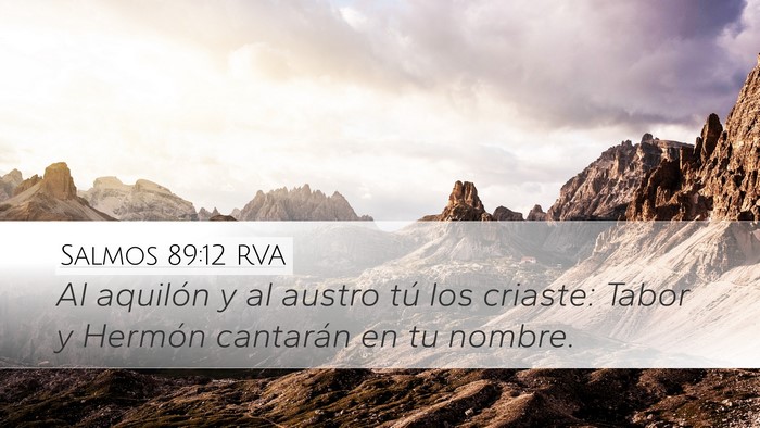 Salmos 89:12 RVA Bible Verse Image