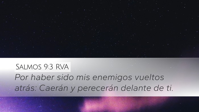 Salmos 9:3 RVA Bible Verse Image