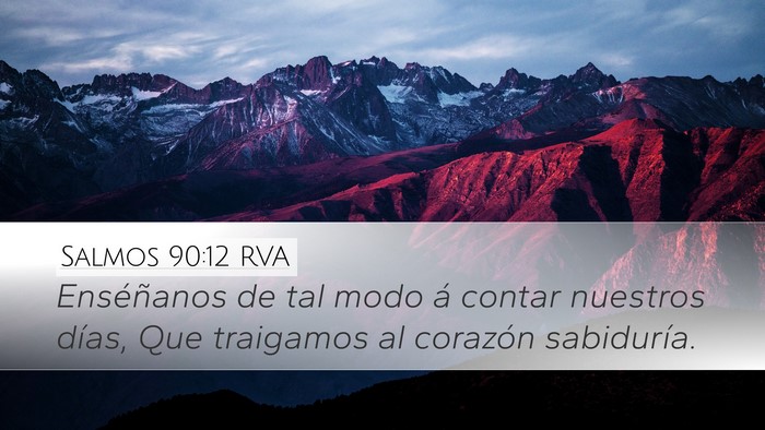 Salmos 90:12 RVA Bible Verse Image