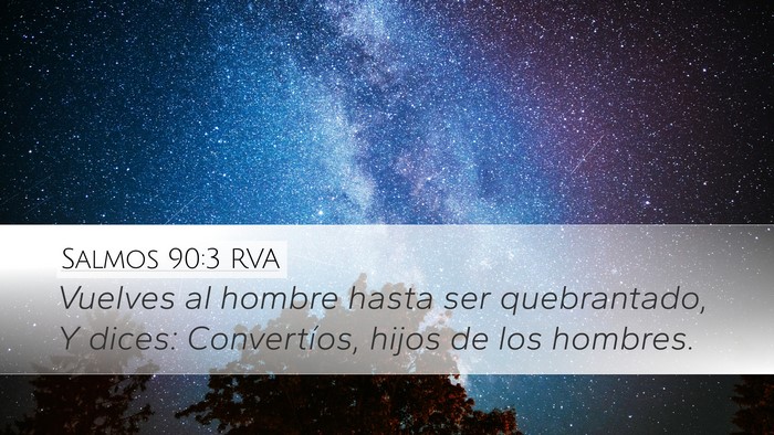 Salmos 90:3 RVA Bible Verse Image