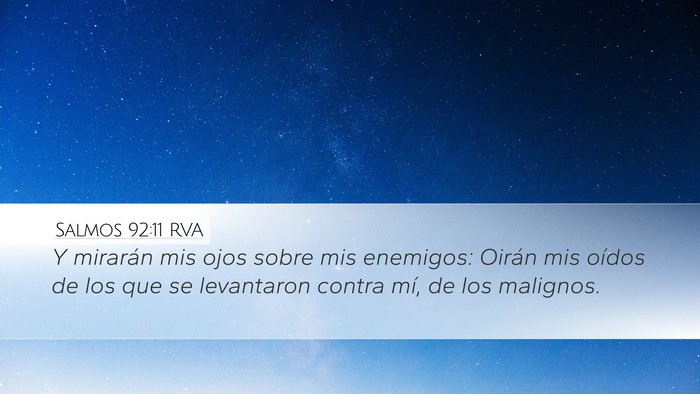 Salmos 92:11 RVA Bible Verse Image