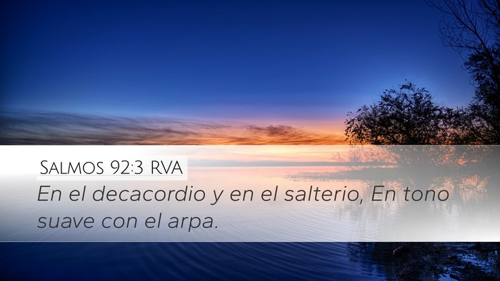 Salmos 92:3 RVA Bible Verse Image