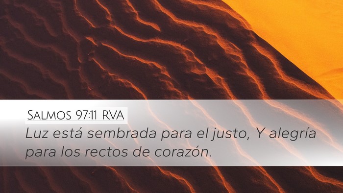 Salmos 97:11 RVA Bible Verse Image