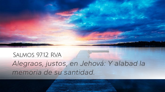 Salmos 97:12 RVA Bible Verse Image