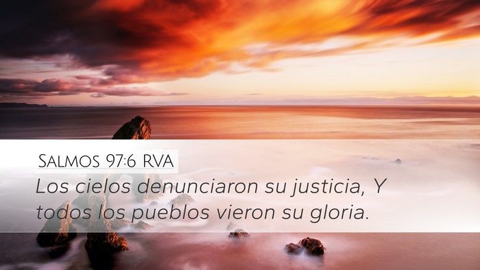 Salmos 97:6 RVA Bible Verse Image