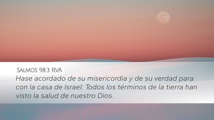 Salmos 98:3 RVA Bible Verse Image