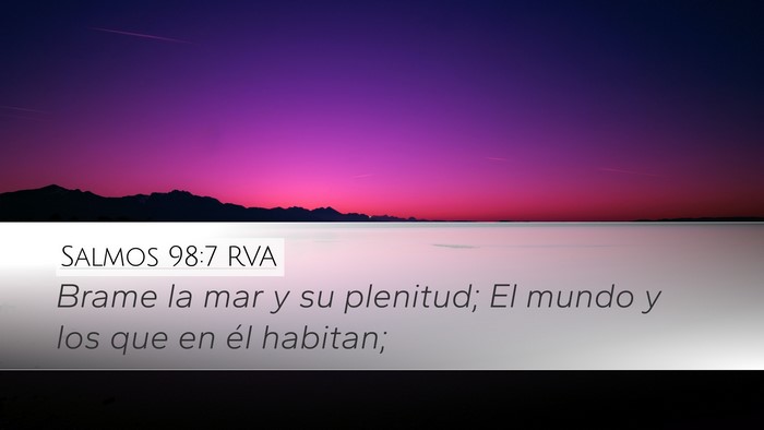 Salmos 98:7 RVA Bible Verse Image