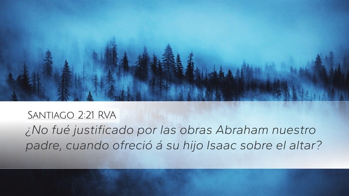 Santiago 2:21 RVA Bible Verse Image