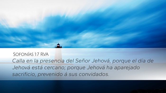 Sofonías 1:7 RVA Bible Verse Image