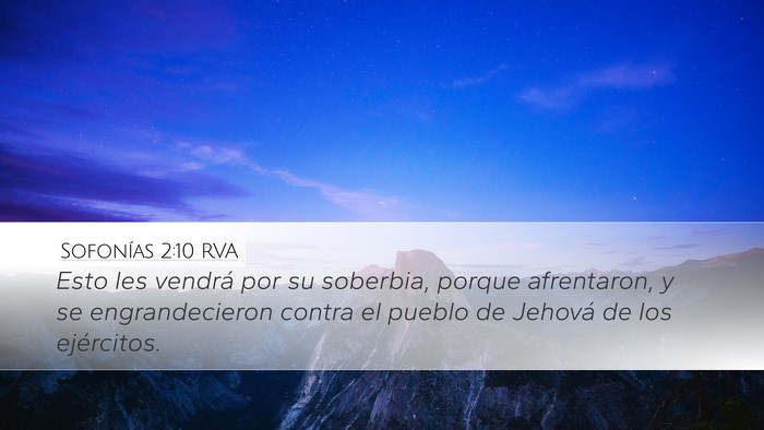 Sofonías 2:10 RVA Bible Verse Image