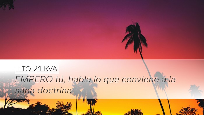 Tito 2:1 RVA Bible Verse Image