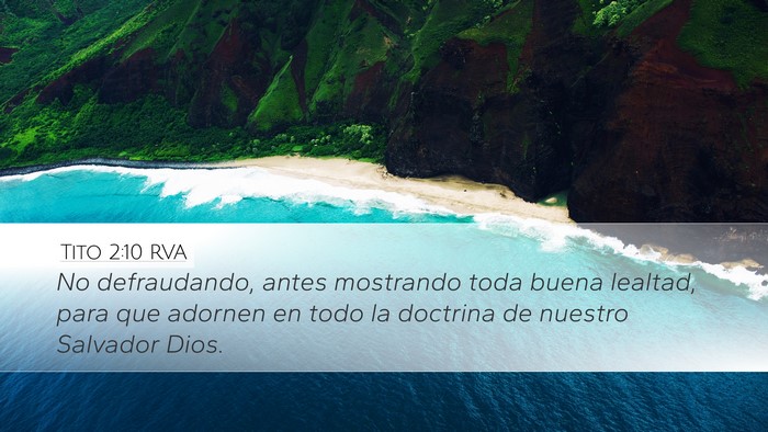 Tito 2:10 RVA Bible Verse Image