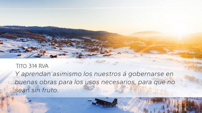 Tito 3:14 RVA Bible Verse Image