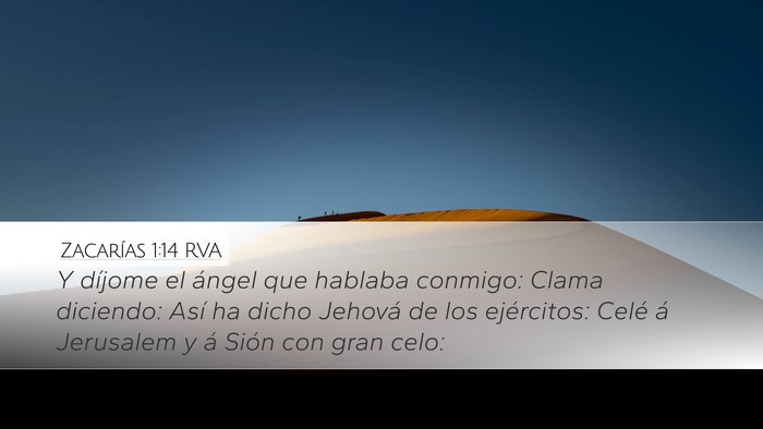 Zacarías 1:14 RVA Bible Verse Image