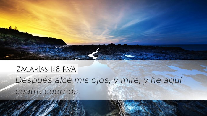 Zacarías 1:18 RVA Bible Verse Image