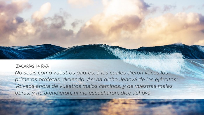 Zacarías 1:4 RVA Bible Verse Image