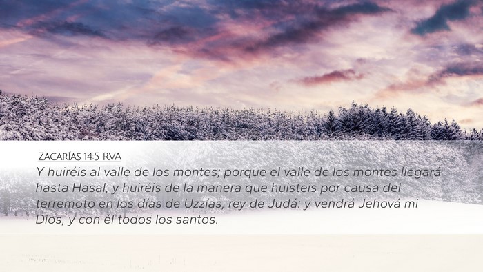 Zacarías 14:5 RVA Bible Verse Image