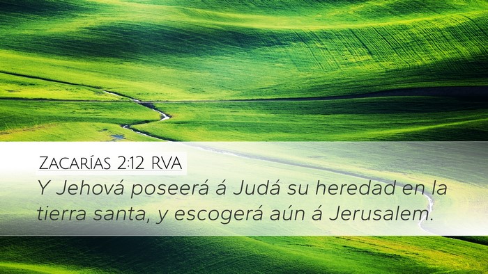 Zacarías 2:12 RVA Bible Verse Image
