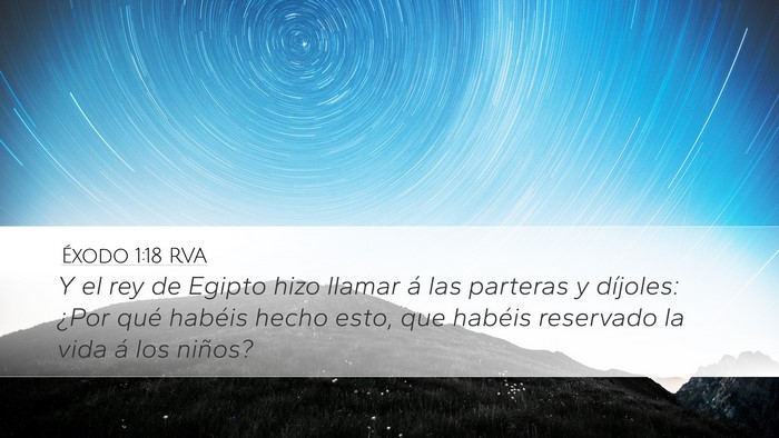 Éxodo 1:18 RVA Desktop Wallpaper - Y el rey de Egipto hizo llamar á las parteras y - Desktop Bible Verse Wallpaper