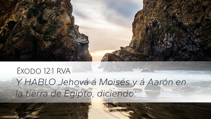 Éxodo 12:1 RVA Bible Verse Image