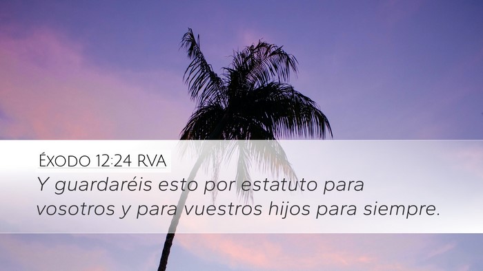 Éxodo 12:24 RVA Bible Verse Image