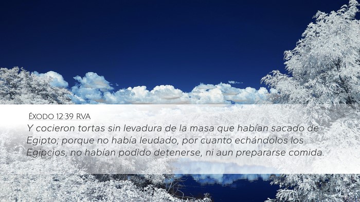 Éxodo 12:39 RVA Bible Verse Image