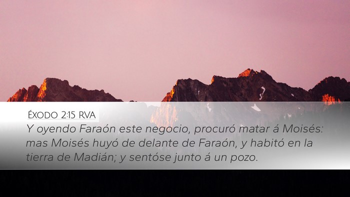 Éxodo 2:15 RVA Bible Verse Image
