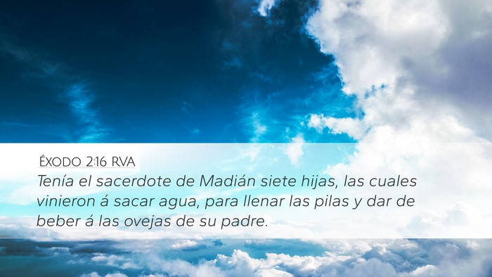 Éxodo 2:16 RVA Bible Verse Image