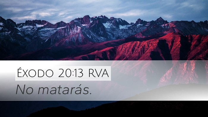 Éxodo 20:13 RVA Bible Verse Image
