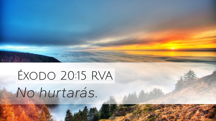 Éxodo 20:15 RVA Bible Verse Image